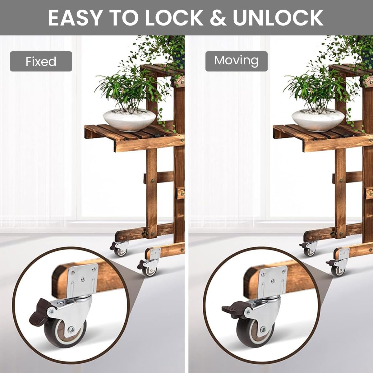 HASTHIP L-Shaped Caster Wheels, 1 Inch L-Shaped Small Rubber Casters Set of 4, 360 Degree Plate Swivel Castors Wheel, Casters Wheels for Furniture, Swivel Furniture Casters, Load 200lbs HASTHIP L-Shaped Caster Wheels, 1 Inch L-Shaped Small Rubber Casters Set of 4, 360 Degree Plate Swivel Castors Wheel, Casters Wheels for Furniture, Swivel Furniture Casters, Load 200lbs